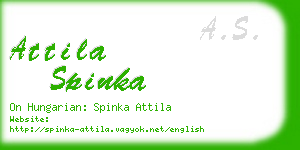 attila spinka business card